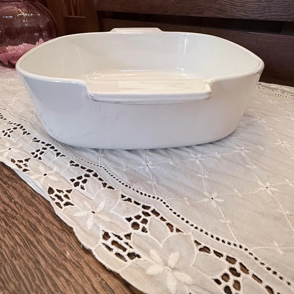 Corning‎ Ware Friendship Casserole Dish 2 Quart White Blue Bird Floral A-2-B USA